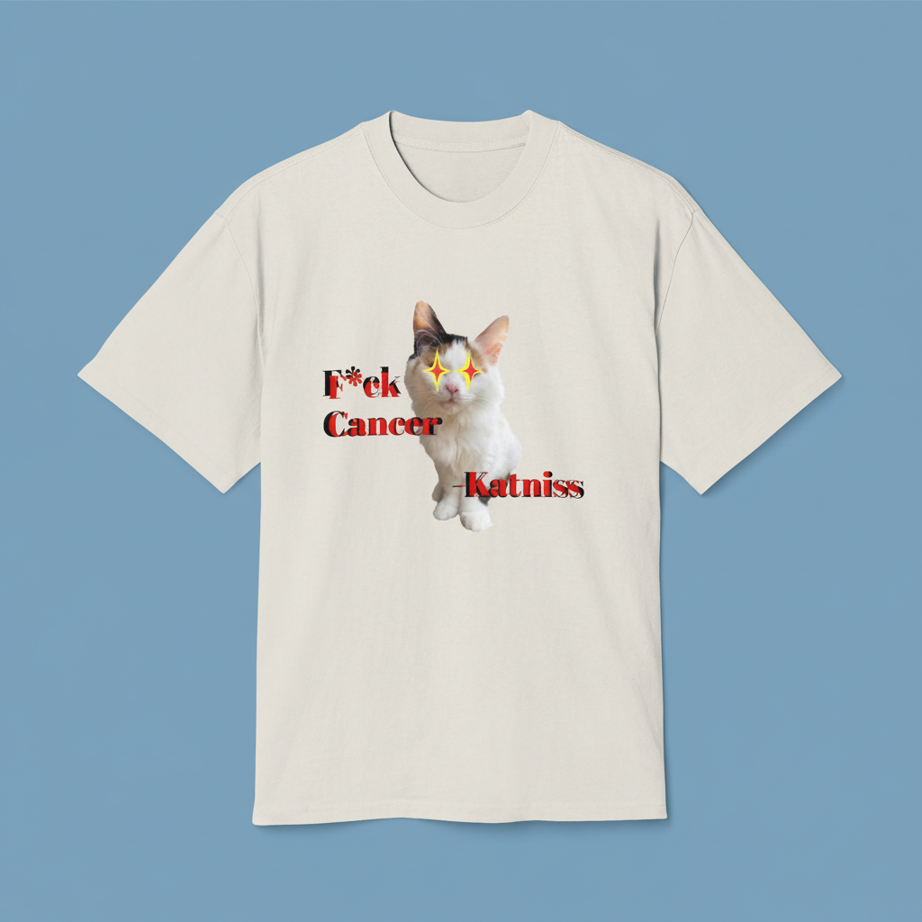 Cancer Awareness Cat T-Shirt — 'F*ck Cancer' Fundraiser Tee